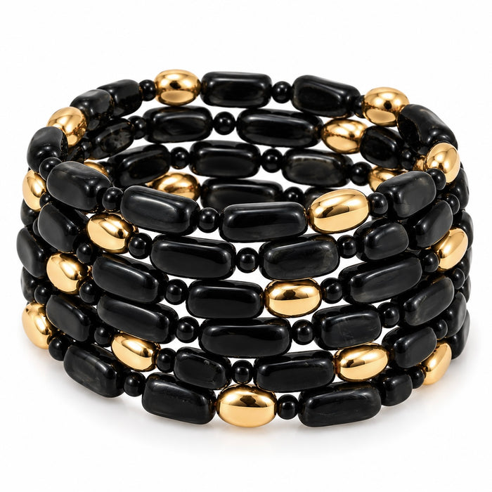 Bracciale elastico in resina.