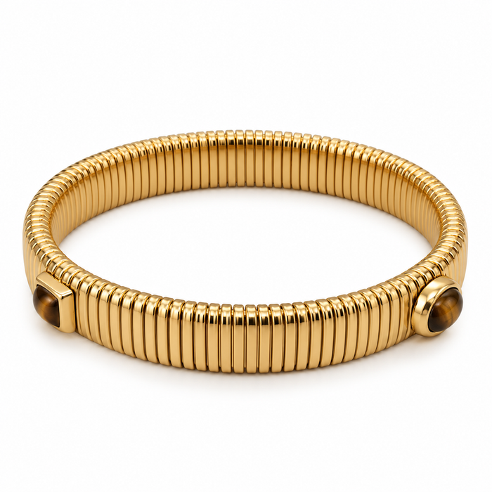 Bracciale rigido a tema rigato