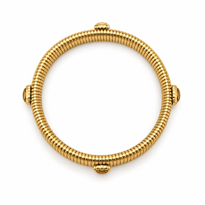 Bracciale rigido a tema rigato