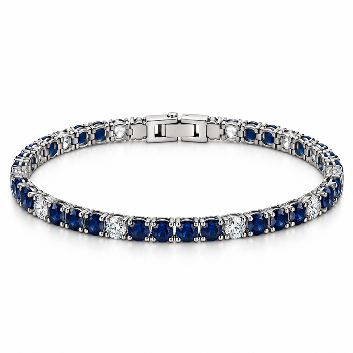 bracciale tennis con inserti colorati