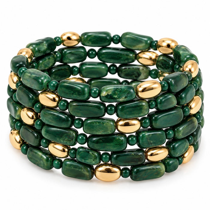 Bracciale elastico in resina.