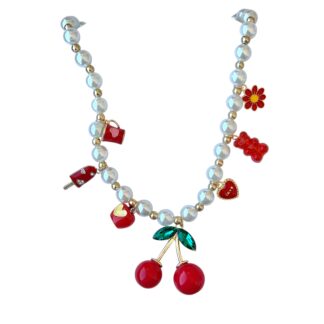 collana charms ciliegie