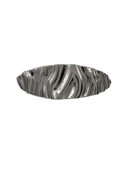 Fermaglio ovale con striature - immagine 3