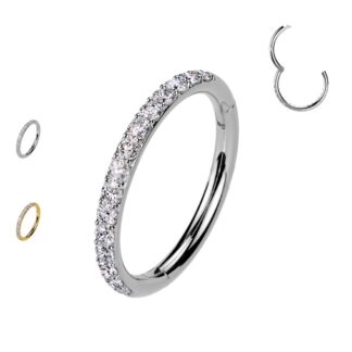 Piercing cerchietto con strass
