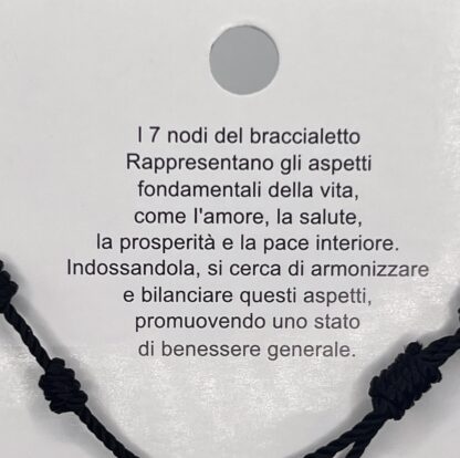 Bracciale 7 nodi Love - immagine 3