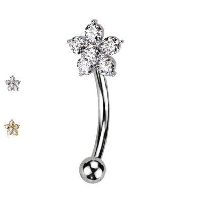 Piercing Fiore dorato