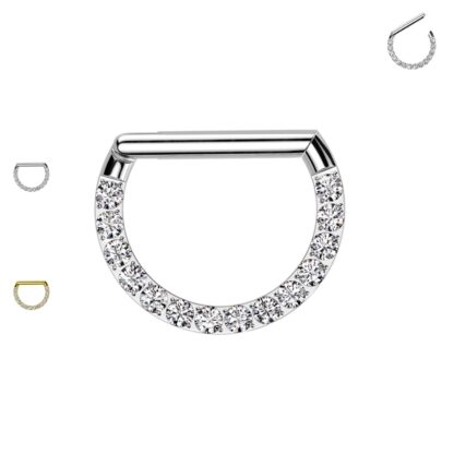 Cerchio septum con cristalli