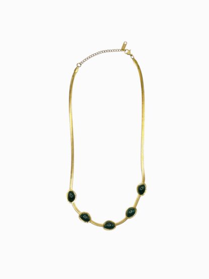 Collana pietra verde