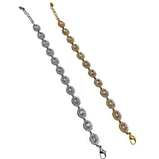 Bracciale zirconi ovali