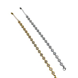 Bracciale zirconi rotondi piccoli