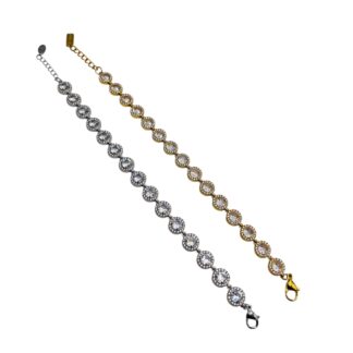 Bracciale zirconi rotondi grandi